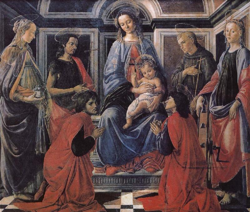 Sandro Botticelli Son with the people of Our Lady of Latter-day Saints oil painting image